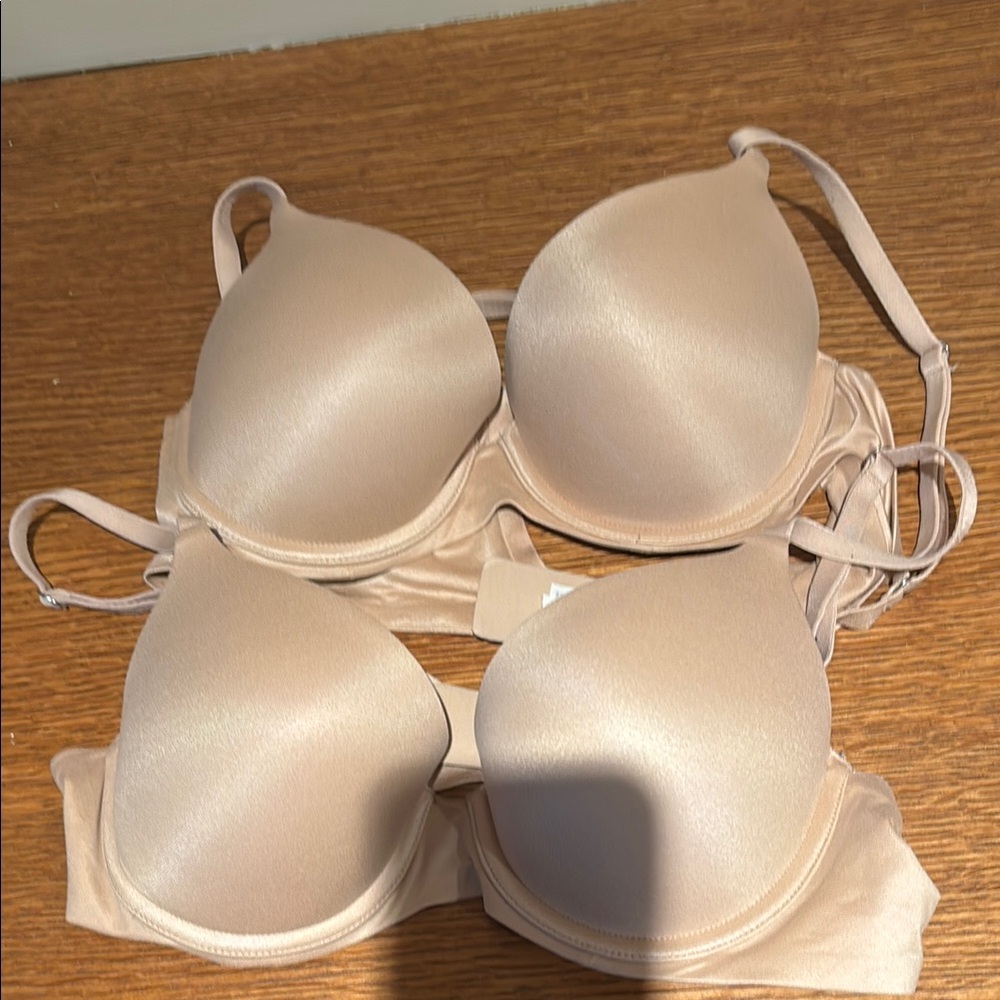 Aerie Tan Smooth Molded Cup Bra Set